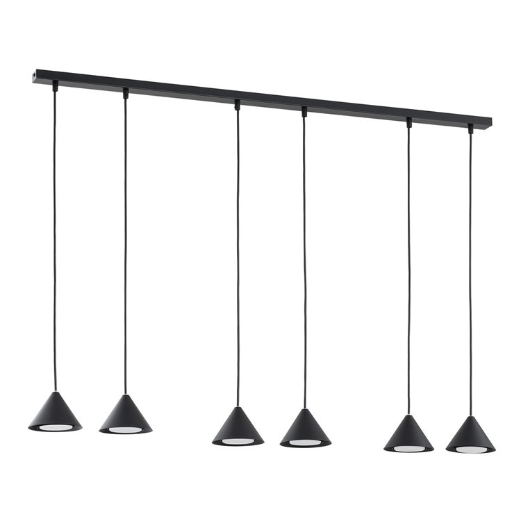 ELIT 6 BLACK EMIBIG Lampa wisząca